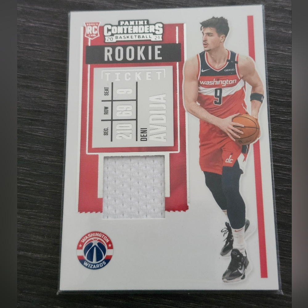 2020-21 Contenders Deni‎ Avdija Rookie Jersey Card - Washington Wizards
